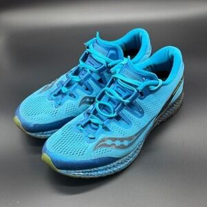 Saucony Mens Freedom ISO S20355-3 Blue Running Shoes Lace Up Low Top Size 10.5